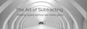 Minimal abstract banner image for The Art of Subtracting series
